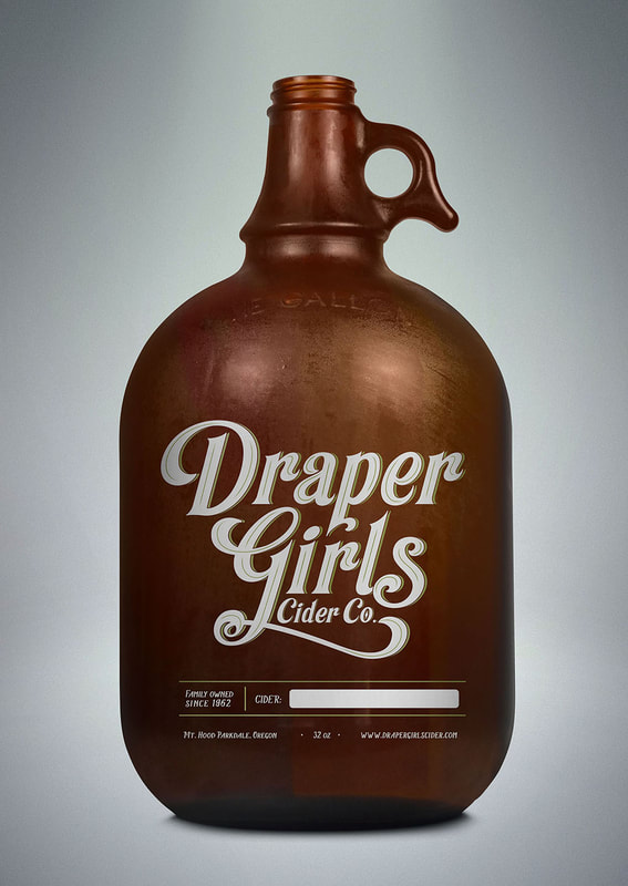 Draper Girls Cider Co. Packaging Design